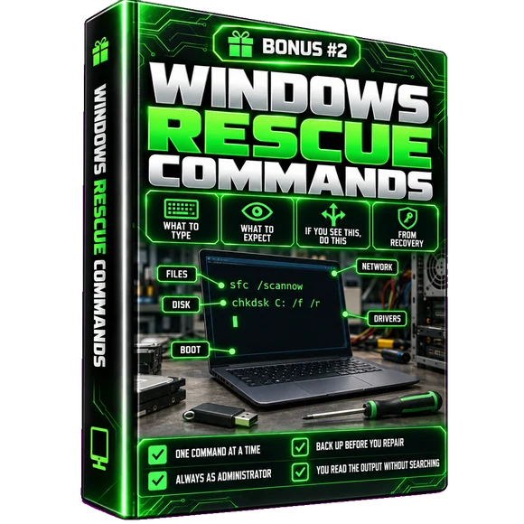 Bonus 2: Windows Rescue Commands